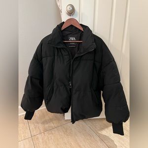 Zara Black Puffer Jacket
